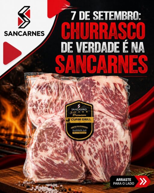 Sente só o estalo da brasa: o feriado de 7 de setembro tem um som (e um sabor) inconfundível. 🔥
Nada supera a segurança de colocar na grelha um corte com a procedência e a limpeza que você só encontra na SANCARNES. Estamos de portas abertas para garantir que seu feriado seja memorável.
TENHA UM ÓTIMO FERIADO COM O CHURRASCO DE VERDADE QUE A SUA FAMÍLIA MERECE.
✅ CHAME AGORA no WhatsApp (64) 9 9971-1898 - Av. R-2, 734
✅ CHAME AGORA no WhatsApp (64) 9 9293-8605 - Av. Pará, 882
www.sancarnes.com.br
#churrasco #ipora #SANCARNES #7desetembro #carnesnobres